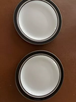 Buy Vintage Hornsea Contrast Dinner Plate Brown White 24.5cm • 3.99£