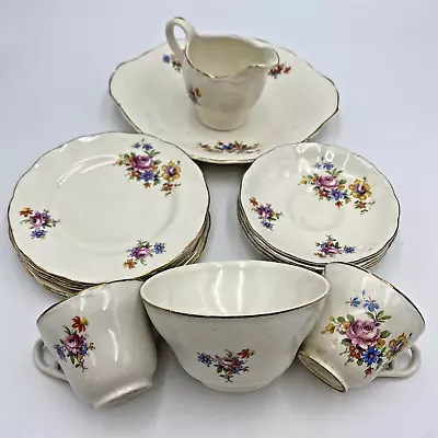 Buy Grindley Creampetal Plate, Small Plates, Saucers, Bowl, Cups & Milk Jug      015 • 15£