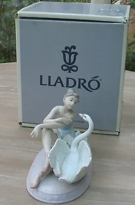 Buy Lladro Porcelain Grace And Beauty Ballerina Swan Figurine 06204 Retired Boxed • 135£
