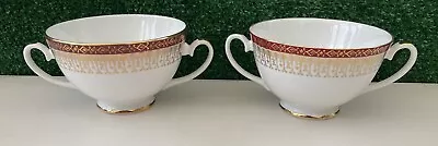Buy 2 X Royal Grafton Majestic Bone China Made England Double-Handled Soup Bowls/Cup • 14.95£
