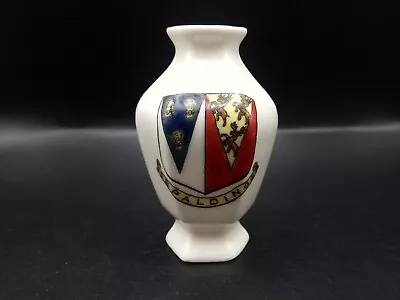 Buy Crested China - SPALDING Crest - Hexagonal Vase - Arcadian China. • 5.25£