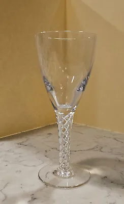 Buy Vintage Stuart Ariel Fine Crystal 6.5  Wine Glass Airtwist Stem • 55.89£