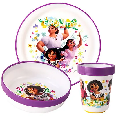Buy Disney Encanto 3pcs Bicolor Kids Dinner Tableware Set Plate, Bowl & Tumbler • 12.99£