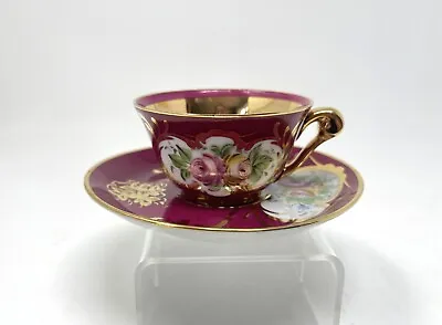 Buy Limoges Ullm France Cup & Saucer Decor Main • 43.43£
