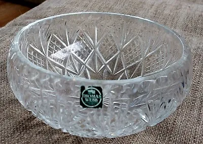 Buy Thomas Webb Lead Crystal Cut Glass Fruit / Trifle Bowl. • 9.99£