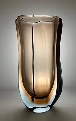Buy Skrdlovice Jaroslav Beranek Designed Czech Uranium UV Glass Vase • 70£