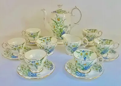 Buy Vintage Bell China Pattern 4698 Narcissus & Forget-Me-Not Tea/Coffee Set–Lovely • 85£