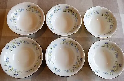 Buy Duchess Bone China Set Of 6 Cereal Bowls 6.5  Diameter Harebell Pattern • 25£