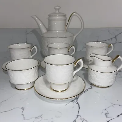 Buy Crown China Staffordshire 11 Piece Part Coffee Set Glendale Pattern. • 15.49£