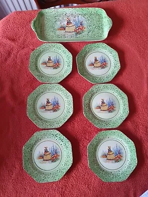 Buy Vintage J H Weatherby And Sons Hanley Royal Falcon Ware Saucers And Sandwich... • 20£
