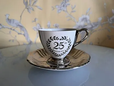 Buy Two Royal Winton 25h Wedding Anniversary Teacups And Saucers • 20£