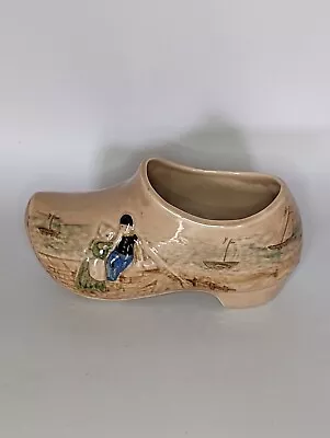 Buy Vintage Dutch Clog Marked H O England Planter Vase Ceramic  Couple  • 8£