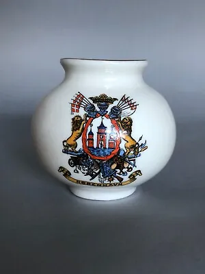 Buy W H Goss Armorial Crest-ware China Vase - Kobenhan Roman Vessel  Hospitium,York. • 16£