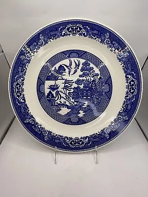 Buy Vintage Willow Ware Blue Willow Pattern Big Serving Platter By Royal China 12  • 14.47£