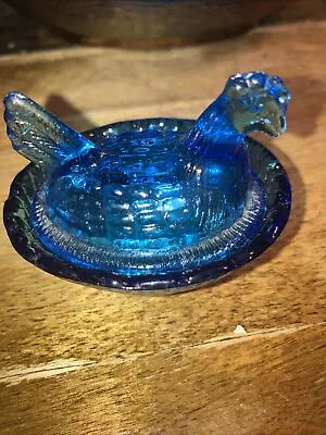 Buy Vintage Glass Blue Chicken 2.5” Hen Made In Taiwan • 23.67£