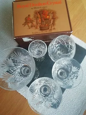 Buy Royal Doulton Cut Glasses X  28 7  White Red Wine Flute Brandy • 580£