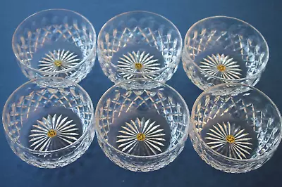 Buy Six Vintage Tudor England Crystal Cut Glass Dessert, Fruit, Finger Bowls • 24.99£
