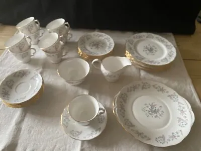Buy Vintage Colclough - Ridgway Potteries - Adam 8366 Pattern Tea Set • 70£