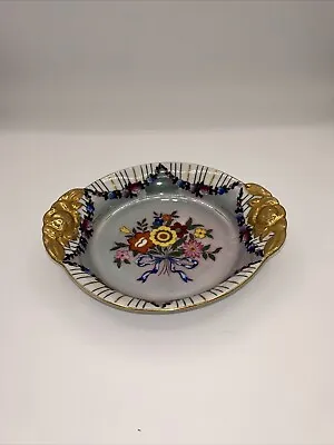 Buy Noritake Hand Painted Luster Bowl Dish Bouquet Gold Trim 7.25” Diameter • 9.58£