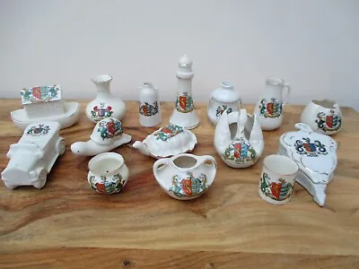 Buy 14x  Crested China - All With Ipswich Crest - Incl. WH Goss, Swan, Grafton China • 9.99£