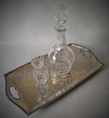 Buy Edinburgh Crystal – Vintage Sherry Decanter And Glasses Set – Old Stock Boxed • 74.99£