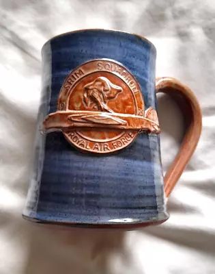Buy Vintage RAF SRIM Squadron (1975) Canberra, Hand-thrown Pottery Tankard By WOLD. • 19.99£