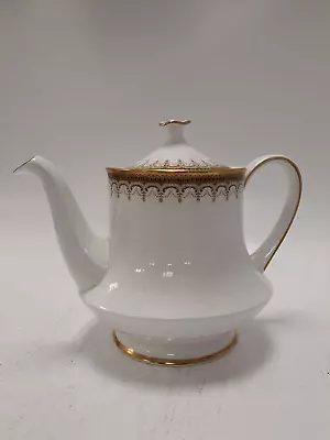 Buy Paragon Athena Tea Pot White/ Gold Fine Bone China Made In England Collectable • 6.99£