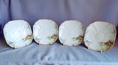 Buy Shelley Queen Anne Cottage 2 Saucers X4 11621 • 20£
