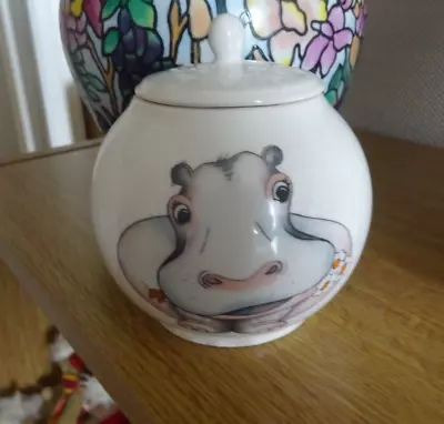 Buy Vintage Arthur Wood Back To Front Hippo Sugar Pot With Lid Rare Hippopotamus • 9.99£