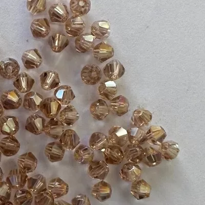 Buy 4mm Glass Crystal Faceted Bicone Beads Approx 100 Beads - Pick Your Own Colour • 1.50£