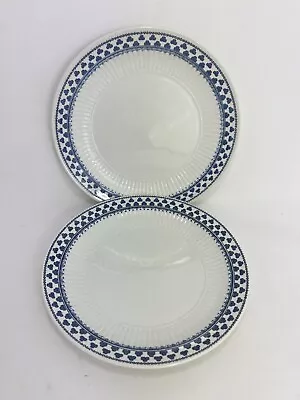 Buy Adams Brentwood 8  Salad Plate Lot Of 2 English Ironstone Blue Clover ~T385 • 35.01£