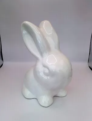 Buy Sylvac Style Art Deco White Snub Nosed Rabbit 20cm High • 25£