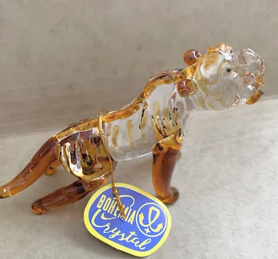 Buy Bohemia Tiger Czech Republic Lead Crystal Over 24% PbO Glass New With Box • 28.50£