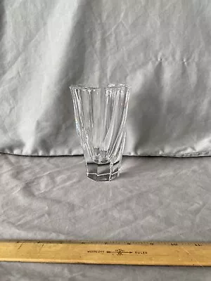 Buy ORREFORS Sweden CRYSTAL Art Glass  Signed RESIDENCE 6  Swirl VASE Heay Beautiful • 36.99£