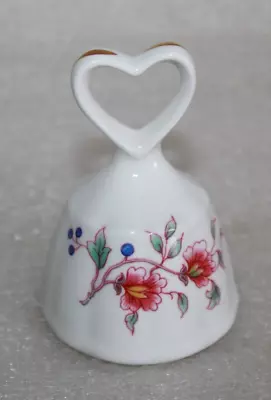 Buy Hammersely Bone China Floral Pattern Ornament Bell With Heart Shaped Handle • 2.50£