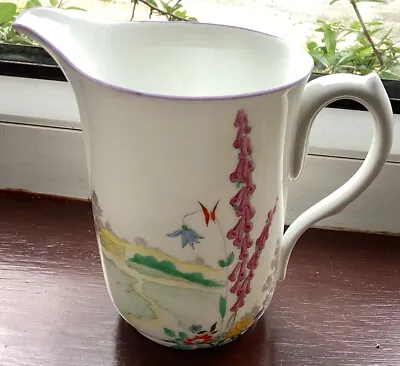 Buy SHELLEY POTTERY  JUG Date 1925-45 Foxglove Pattern Very Rare! Exccondition • 12£