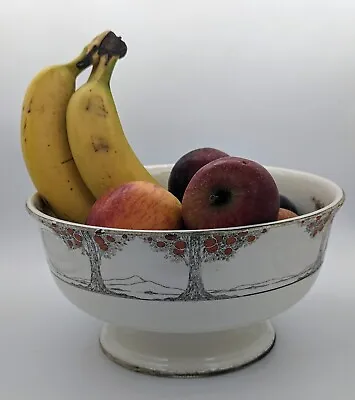Buy Art Deco Crown Ducal ORANGE TREE Salad/Fruit Bowl&Spoon Hand Finished Decoration • 95£