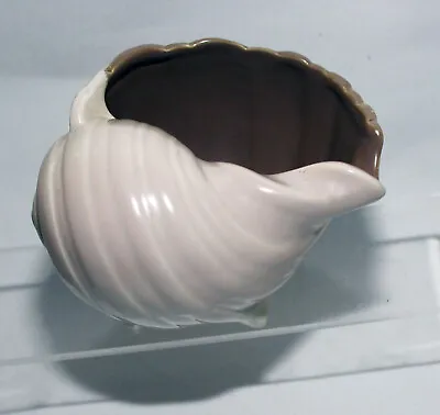 Buy Poole Pottery Small Winkle Shell Planter Vase In Twintone C54 Mushroom & Seipa • 9.99£