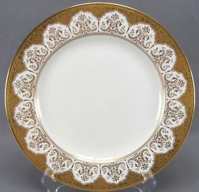 Buy Coalport Ovington Brothers Gold Encrusted Floral Scrollwork 10 1/4 Inch Plate  • 71.13£