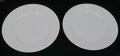 Buy 2 Antique Haviland French Limoges Porcelain White, Undecorated Plates, 8.5 In. • 17.36£