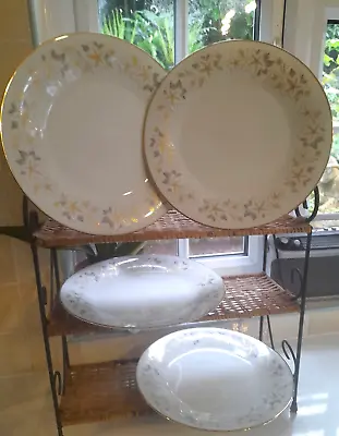 Buy Vintage Noritake (japan) Fine China  Estrellita  Design Four 27cm Dinner Plates • 14£