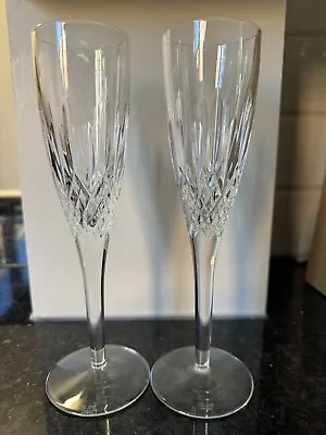 Buy PAIR Stuart Champagne Flute Glasses MADISON Crystal 9  /  23cm • 59.99£