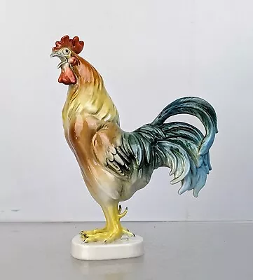 Buy Vintage Volkstedt Rudolstadt Porcelain China Rooster Cockerel Figurine Germany • 99.95£