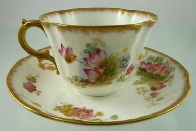 Buy SPRAY No 127  PATTERN 10329 TEA CUP AND SAUCER BY W A A & C (W ADDERLEY) • 29.17£