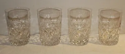 Buy Vintage Set Of Four - Cut  Glass / Crystal TUMBLERS • 18£