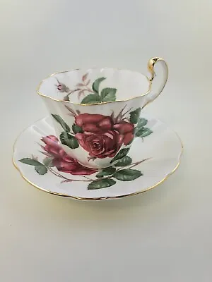 Buy Vintage Adderley Tea Cup And Saucer  Symphonie  Rose Fine Bone China England • 14.25£