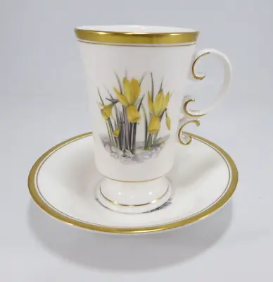 Buy Royal Worcester Irish Coffee Cup And Saucer Alpine Flowers • 14£