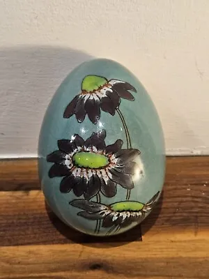 Buy Guernsey Pottery Studio  Ceramic Egg Trinket Dish Easter Mothers Day Flowers • 15£