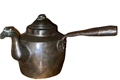 Buy Antique Hand Made Hand Forged Copper Teapot Kettle   Farmhouse Decor Charming • 373.27£