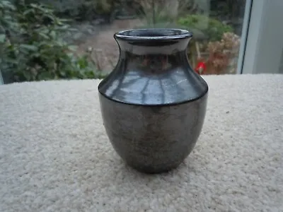 Buy Vintage Prinknash Pottery Pewter Fashioned  Vase 3inch High • 9.50£
